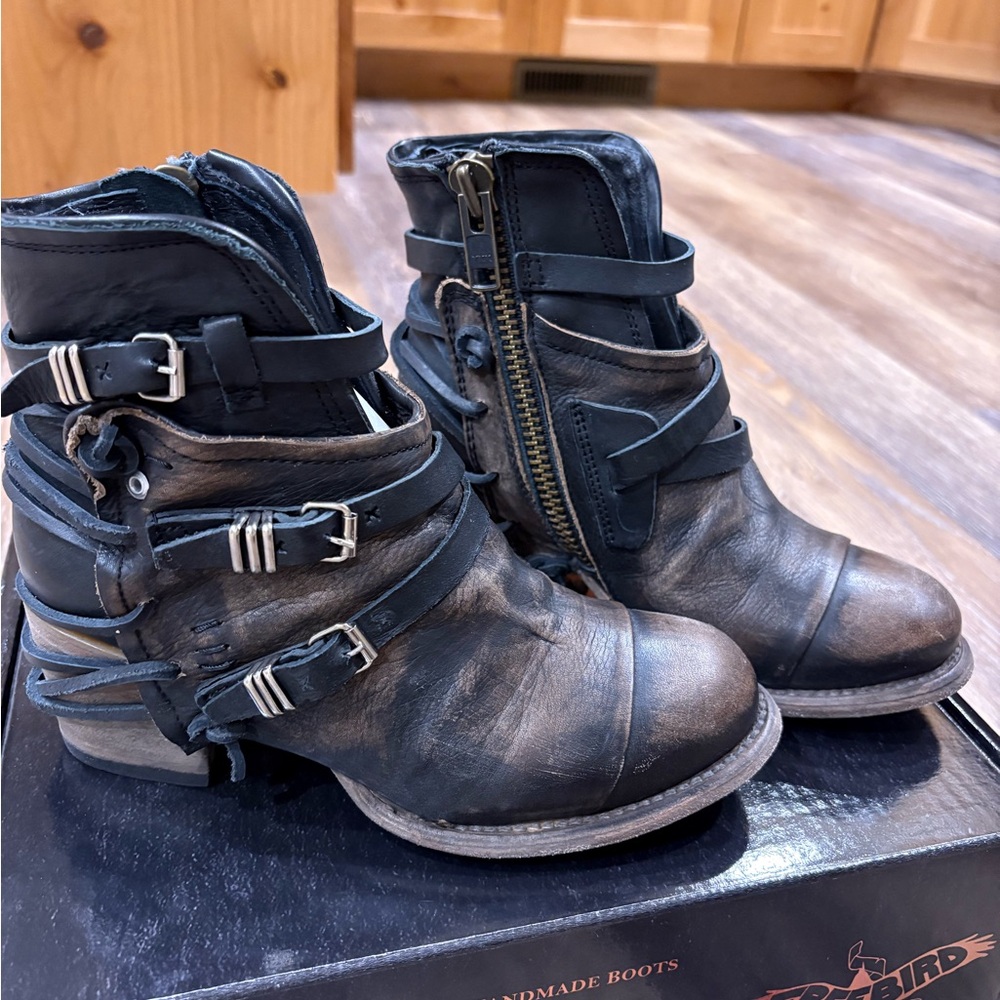 Freebird Distressed Crue Booties